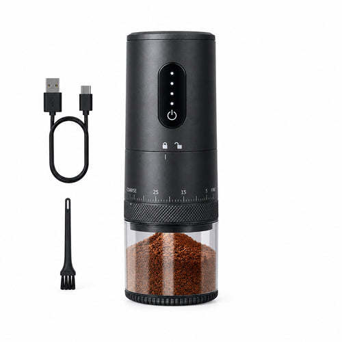GrindPro™ Portable Electric Coffee Grinder – Ceramic Burr, 38 Settings