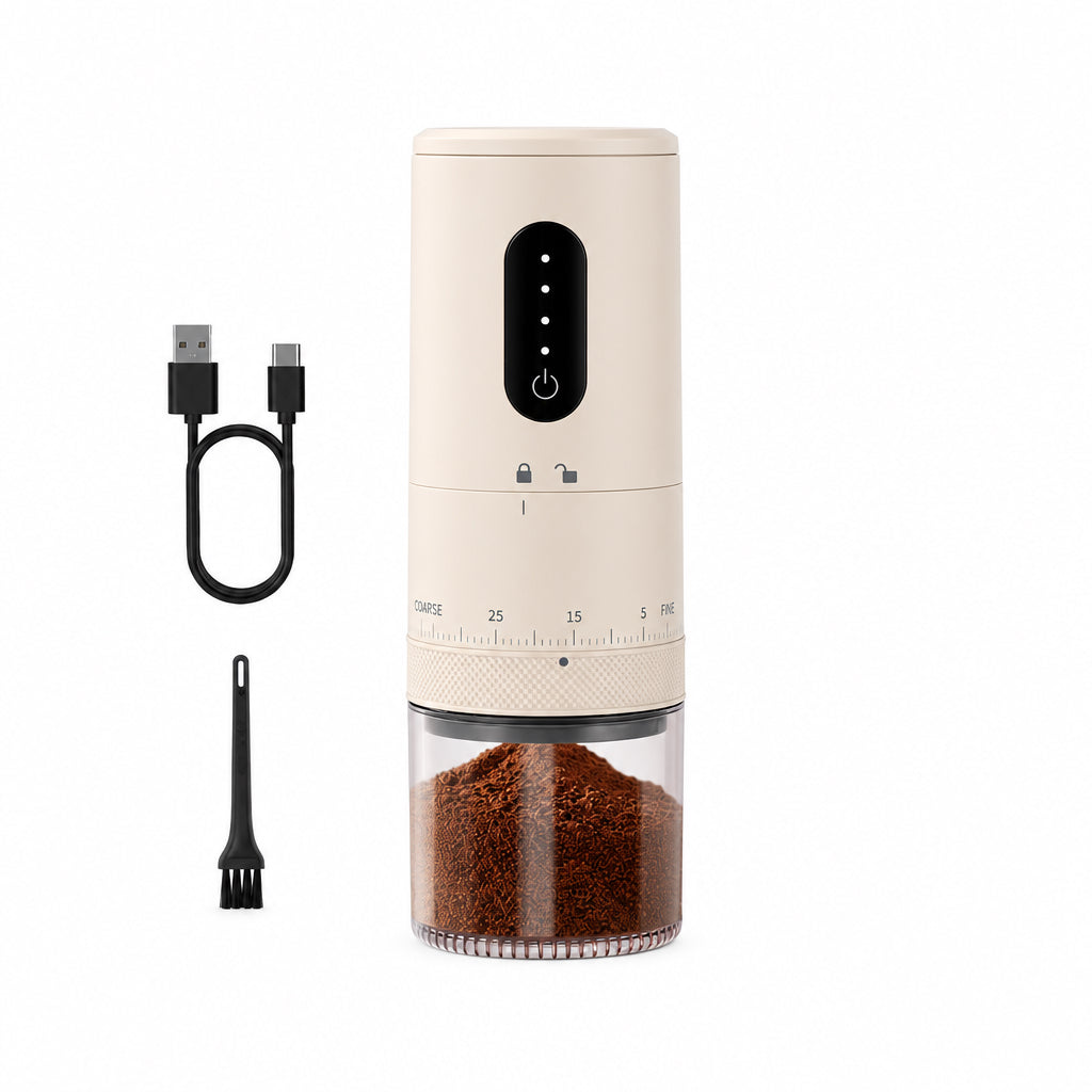 GrindPro™ Portable Electric Coffee Grinder – Ceramic Burr, 38 Settings